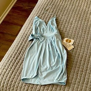 NWT Oh Polly Light Blue Wrap Dress